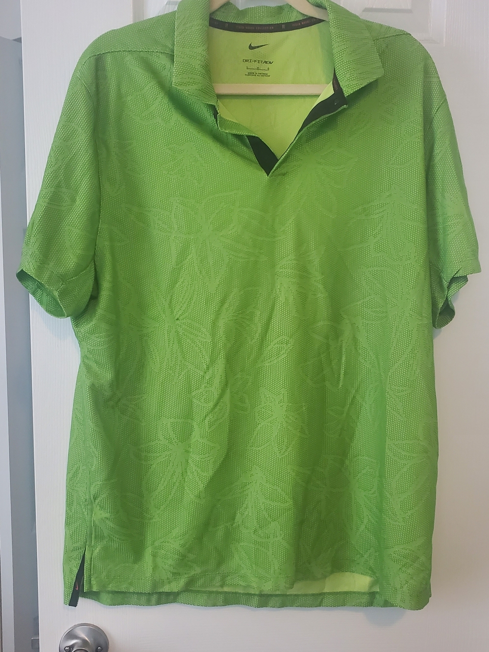 Nike Men’s Lime Green Dri-FIT Polo